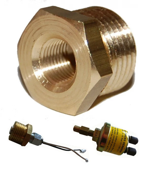 TAURUS TAPPO Adattatore raccordo da M18 a 1/8 per sensori pressione temperatura olio