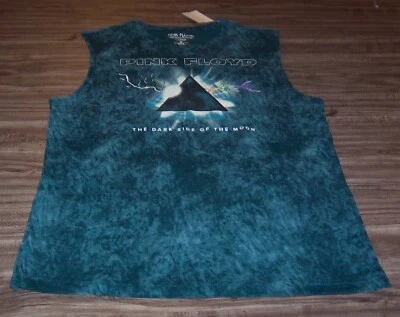 PINK FLOYD Dark Side Of The Moon Tie-Dye SLEEVELESS TANK TOP T-Shirt MEDIUM NEW - Image 1 of 3