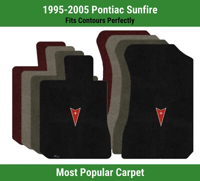 Lloyd Ultimat Front Carpet Mats for '95-05 Pontiac Sunfire w/Pontiac Emblem Logo - Image 1 of 4