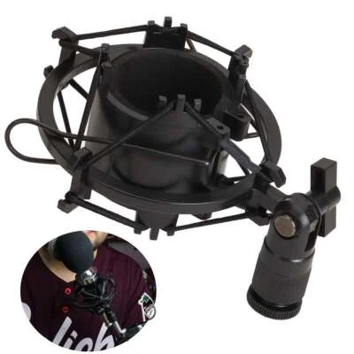 Universal Microphone Shock Mount Mic Clip for Home Studio Podcast Recording - Image 1 of 4