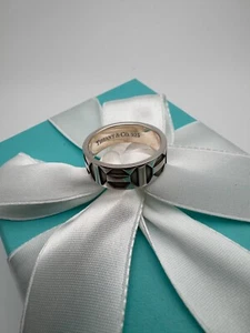 Anello a fascia Tiffany & Co. Paloma Picasso Zelige argento sterling 925 misura 9,25 - Foto 1 di 14