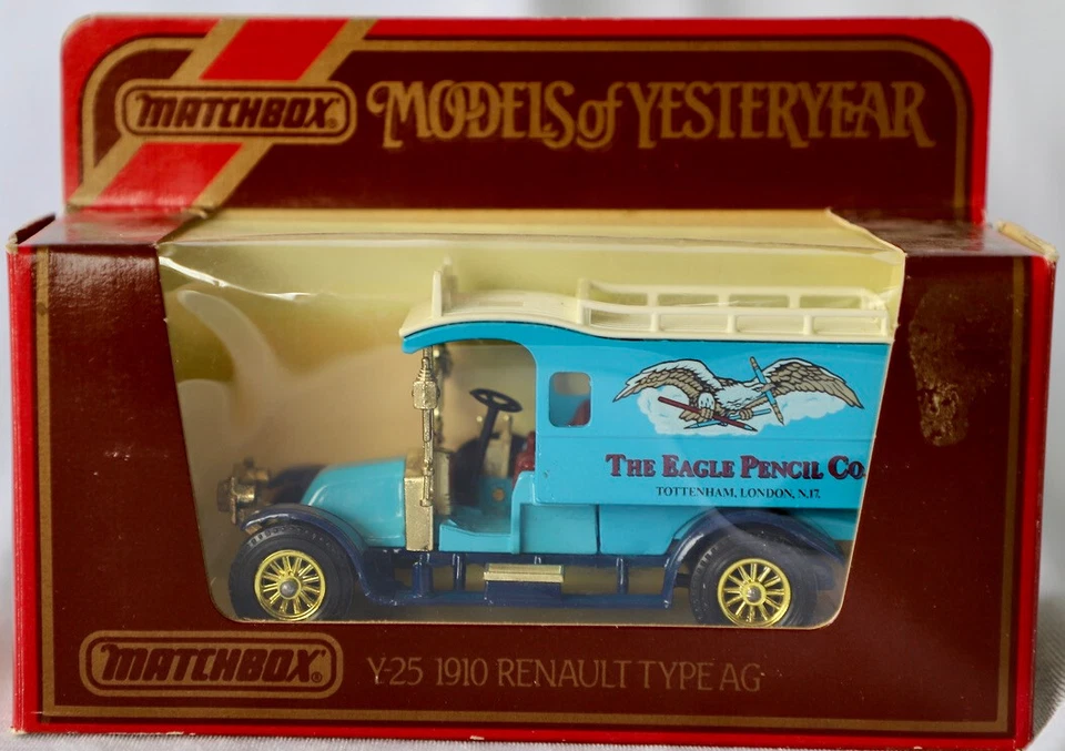 Y-25 1910 Renault Type AG Matchbox Models of Yesteryear Blue Eagle Pencil 1984 - Image 1 of 1