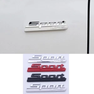 3D Sport Line Car Fender Trunk Rear Side Emblem Badge Decal Sticker Luxury - Picture 1 of 13
