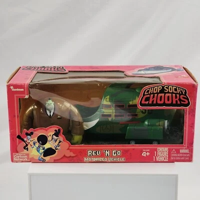 Chop Socky Chooks Rev 'N Go Motorizado Bubba W Piraña Vehículo Cartoon Network Foto 1 de 4
