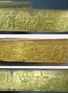 REPUJADO - Filigrana de Latón - BANDAS DE LÁMPARA 24" X 1" - ENVÍOS - MOLINOS DE VIENTO - BARCOS - Imagen 1 de 13