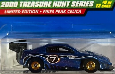 Neumáticos de goma reales Hot Wheels Treasure Hunt Pikes Peak Celica Real Riders 2000 Foto 1 de 4