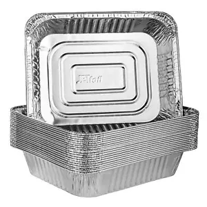 Disposable 9 X 13 Aluminum Foil Pans Half Size Deep Steam Table Bakeware Cookwar - Picture 1 of 7