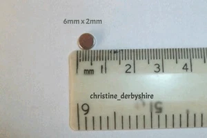20 x STRONG RARE EARTH MAGNETS NEODYMIUM REBORN/DUMMY/CRAFT 6mm X 3mm - Picture 1 of 1