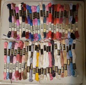 Dollfus Mieg & Cie DMC Floss Embroidery Thread Skeins Lot X50 - Needlepoint
