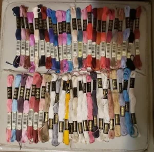 Dollfus Mieg & Cie DMC Floss Embroidery Thread Skeins Lot X50 - Needlepoint - Picture 1 of 3