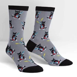 Sock It To Me Women's Crew Socks - Rock Paw-ty (UK 3-8) - Picture 1 of 2