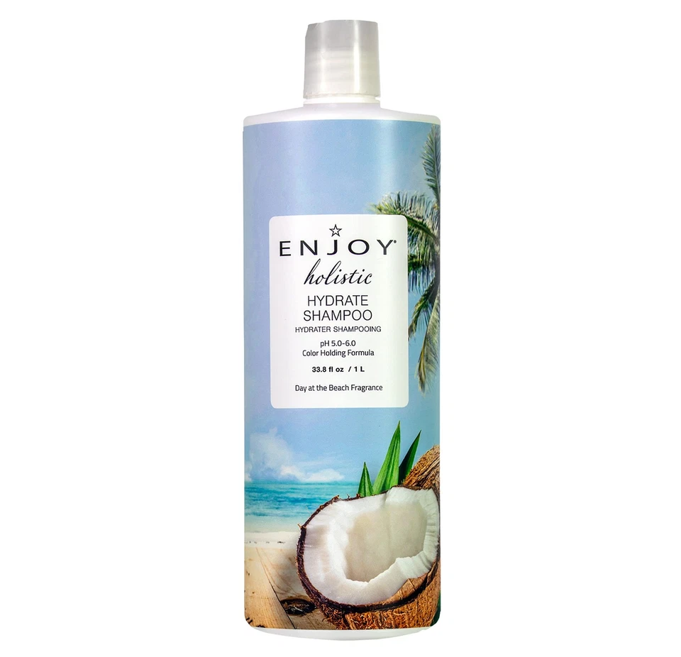 Enjoy Holistic Hydrate Shampoo 33.8 Fl Oz For All Hair Types Soft Manageable ... - Image 1 of 4