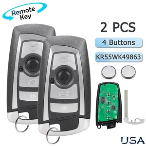 2 For BMW F Series 3 4 5 6 7 X3 F22 F25 F32 4B Remote Key Fob CAS4+ YG0HDH5662 - Picture 1 of 9
