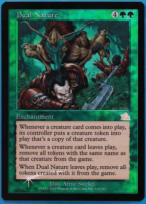 Dual Nature FOIL Prophecy NM Green Rare MAGIC MTG CARD (ID# 507111) ABUGames - Image 1 of 2