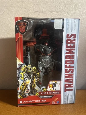 Transformers: The Last Knight Flip & Change Autobot Hot Rod - Image 1 of 4