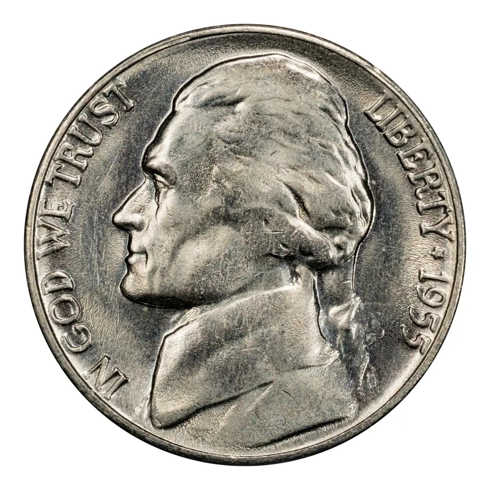 1955 D/S Jefferson Nickel PCGS MS-66 - Image 1 of 4