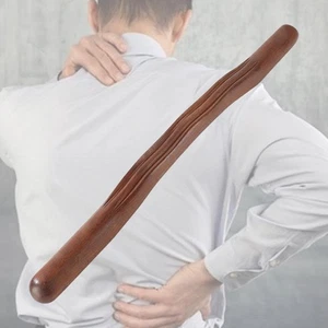 Wooden Massage Roller Stick Gua Sha Scraping Massage Tool for Shoulder Body - Picture 1 of 7
