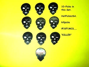 10 pcs MONSTER Shaped Guitar Picks, Original "KILLER" Hot Picks- 10 PICKS - Picture 1 of 10