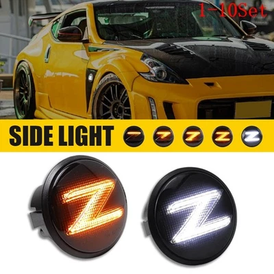 For 2003-09 Nissan 350z 09-20 370Z Z34 LED Side Marker Turn Signal Light 1-10Set - Image 1 of 4