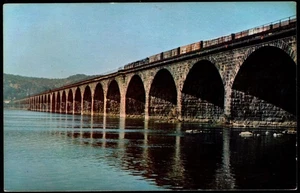 Postcard Rockville Bridge, Longest Stone Bridge in the World, Harrisburg, PA - Picture 1 of 2