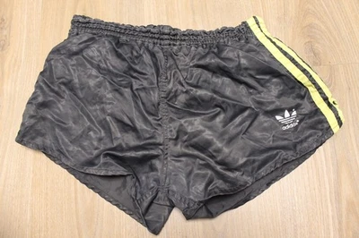 Adidas Vintage Running Shorts Womens Sports Sprinter Black 80s 90s Size S Nylon - image 1 of 4