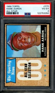 1968 Topps #370 Hank Aaron All Star PSA 4 VG-EX - Picture 1 of 2