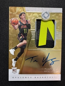 2018-19 PANINI OPULENCE ROOKIE RC JERSEY PATCH AUTO TRAE YOUNG /79 SP - Picture 1 of 2