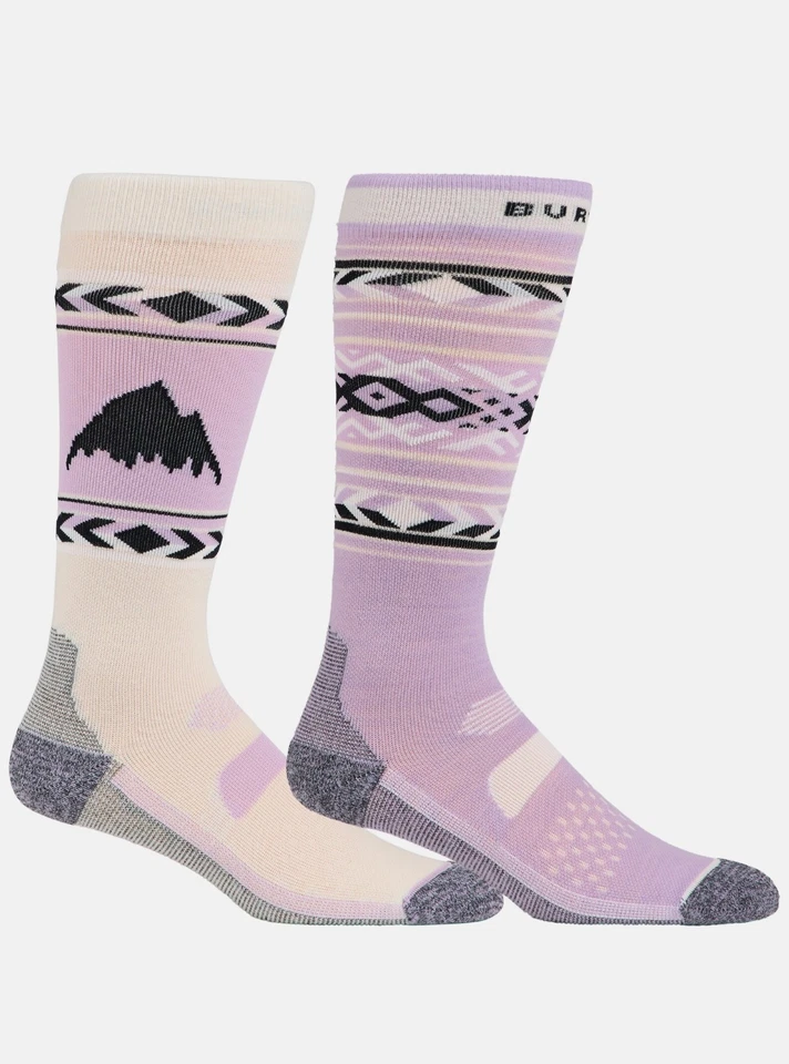 Pacote com 2 Meias de Snowboard Burton Performance - Femininas - P/M / Lavanda Lavada - Imagem 1 de 1