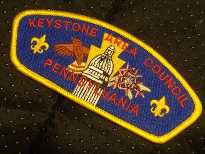 Vintage BSA Boy Scouts of America Keystone Area PA Council Unused Shoulder Patch - Image 1 of 2