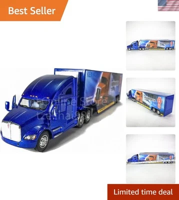 Camión Kenworth T700 detallado - Modelo fundido a presión escala 1:68 con remolque desmontable Foto 1 de 4