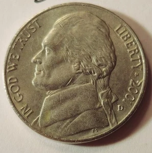 2001 D Jefferson Nickel Free Shipping - Picture 1 of 2