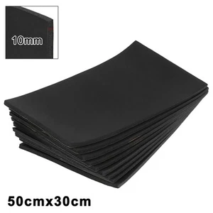9pcs 10mm 394mil 14.49sqft Car Roof Heat Sound Deadener Insulation Mat Liner - Picture 1 of 12