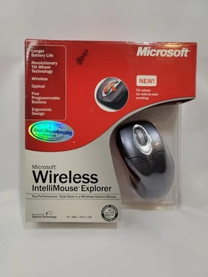 Microsoft Wireless Intellimouse Explorer w/Tilt Wheel Metallic Blue (M03-00039) - Image 1 of 4