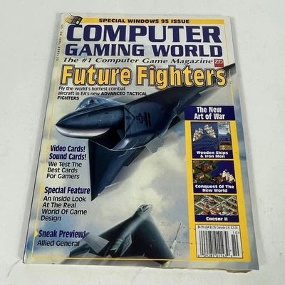 Computer Gaming World Magazine October 1995 issue 135 Future Fighters Cover - Image 1 of 4