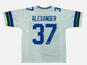 Seahawks Great SHAUN ALEXANDER Autographed Custom Jersey #37 - JSA CERTIFIED - Picture 1 of 2