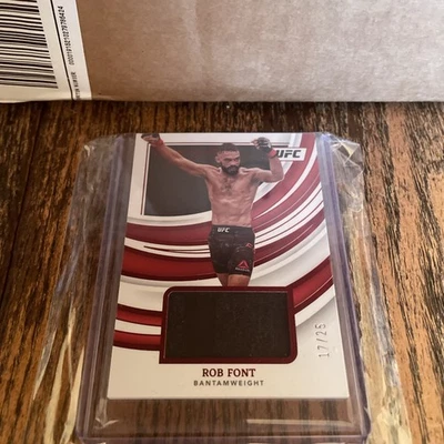 2022 Panini Immaculate UFC Fight Night Memorabilia RED /25 🔥 Rob Font #FN-RFT - Image 1 of 4