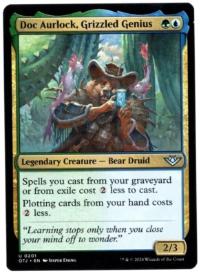 Doc Aurlock, Grizzled Genius 0201 Non Foil Uncommon Thunder Junction MTG NM - Image 1 of 2