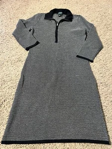 Women’s Lauren Ralph Lauren 3/4 Sleeve Zip Front Sweater Dress Size Medium - Picture 1 of 4