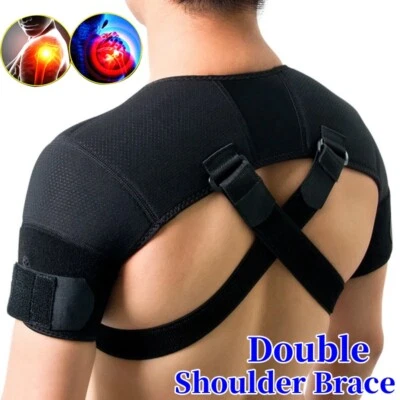 Shoulder Brace Support Torn Rotator Cuff AC Joint Compression Sleeve Pain Relief - Image 1 of 4