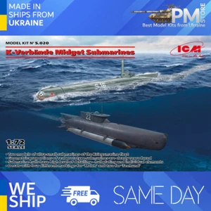 ICM S020 1/72 K-Verbände Midget Submarines Plastic model kit - Picture 1 of 7