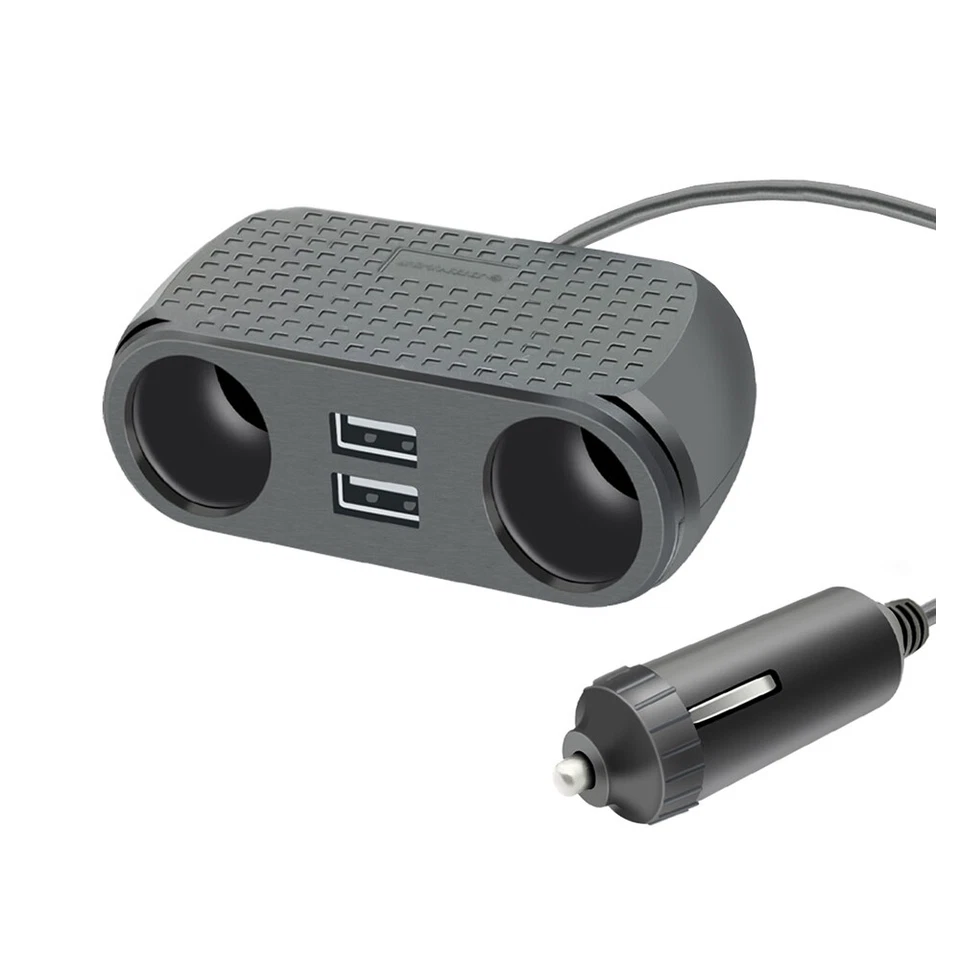 Sansai SCX-082 3.1A Car Lighter Socket Adaptor with 2x USB-A SCX-082