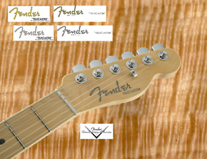 1 pcs Decalcomania Decal tipo Fender Telecaster Am.Std Chitarra Guitar Gold-Grey