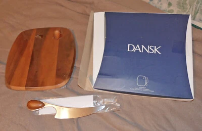 Tablero de queso de madera de acacia Dansk Vivianna con cuchillo - NUEVO STOCK ANTIGUO Foto 1 de 4