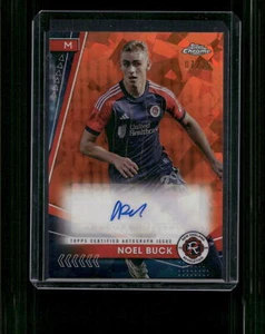 2024 Topps Chrome Sapphire MLS #SA-NB Noel Buck Sapphire Auto Orange #/25 - Picture 1 of 2