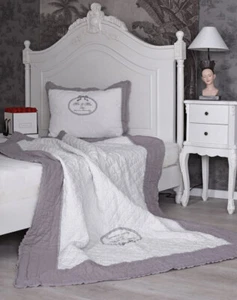 Tagesdecke Landhaus Plaid Patchwork Sofaüberwurf Bettdecke Wohndecke Überwurf - Bild 1 von 6