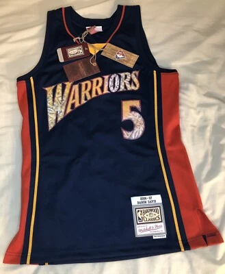 Mitchell & Ness NBA 75º Aniversário Diamante Swingman Warriors Baron Davis Tamanho XL - Imagem 1 de 4