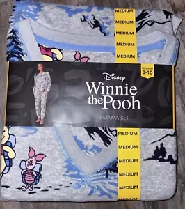 New Disney Winnie The Pooh Women’s Pajama Set Size Medium 8-10 In Women’s - Picture 1 of 3