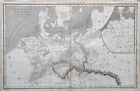 1806 DATED MAP GERMANIA MAGNA GERMANY SUEVIA SAXONES GENTES SCANDINOVIA