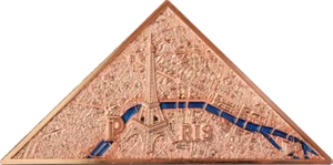 0,20 $ Dólar Paisaje de París - Louvre - Samoa 35 gramos cobre PP 2024 - Imagen 1 de 3