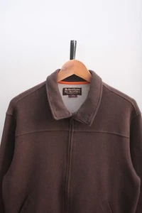 Marlboro Classics Vintage Brown Bomber Jacket Men's - Picture 1 of 10
